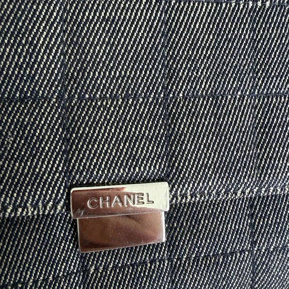 Chanel Chocolate Bar Chain Flap Shoulder/ Clutch Bag - Picture 8 of 15